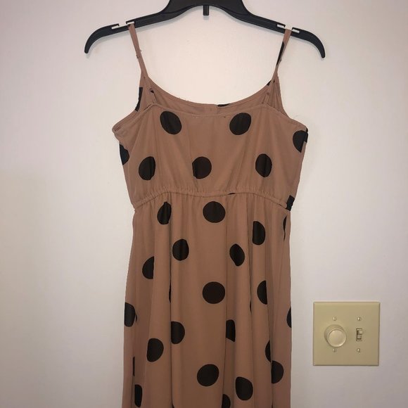 Polka Dot Cinched Waist Dress - Picture 2 of 3